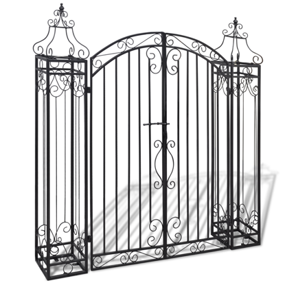 Picture of Ornamental Iron Driveway Entry Gate