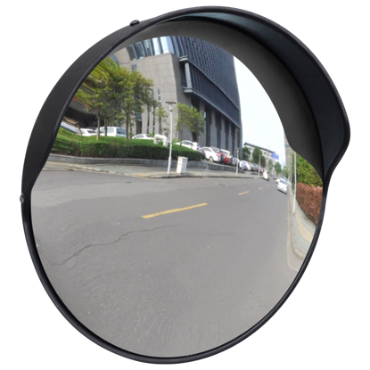 Picture of Outdoor Convex Traffic Mirror PC Plastic 12" - Black