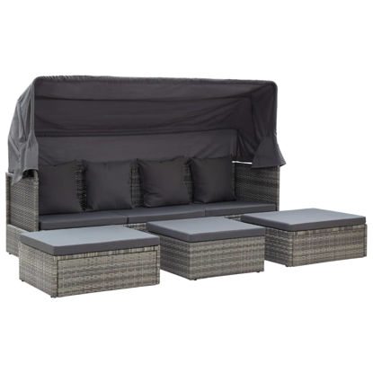 Picture of Outdoor Lounge Bed 78" - Gray
