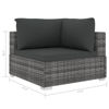 Picture of Patio Sectional Corner Chair - Gray