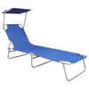 Picture of Outdoor Folding Lounger - Blue