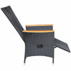 Picture of Outdoor Reclining Chairs - Black 2 pcs