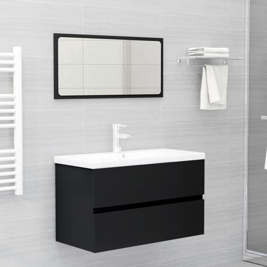 Picture of 31" Bathroom Furniture Set with Mirror - Black