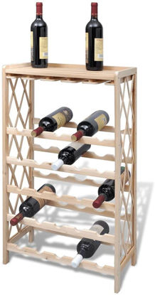 Picture of Wooden Wine Rack for 25 Bottles