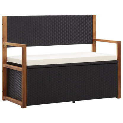 Picture of Outdoor Storage Bench - Black