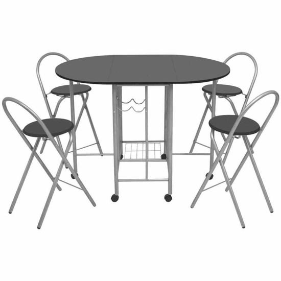 Picture of Home Folding Dining Set - Black