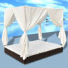 Picture of Outdoor Lounger with Cover - Brown
