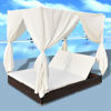 Picture of Outdoor Lounger with Cover - Brown