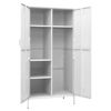 Picture of Industrial Steel Locker Steel Wardrobe Storage Cabinet 35"- White