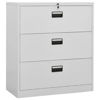 Picture of Office Steel Filing Cabinet 35" - L Gray