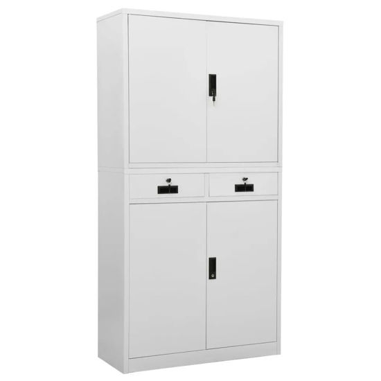 Picture of Office Steel Storage Cabinet 35" - L Gray