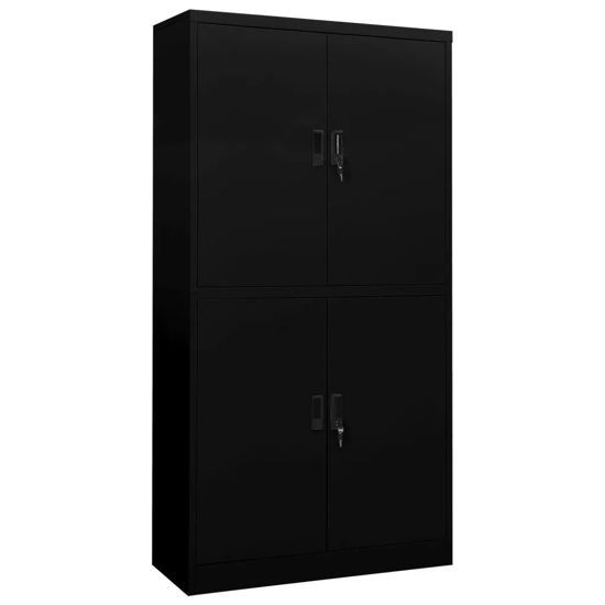 Picture of Office Steel Storage Cabinet 35" - Black