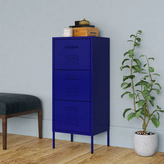 Picture of Steel Storage Cabinet 16" - N Blue