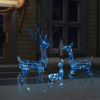 Picture of Christmas Decor Acrylic Reindeers with LED - Blue