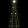 Picture of 6' Christmas Tree Cone with LED - Multi-Color