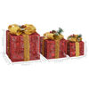 Picture of Christmas Decor Boxes - 3 pc Red