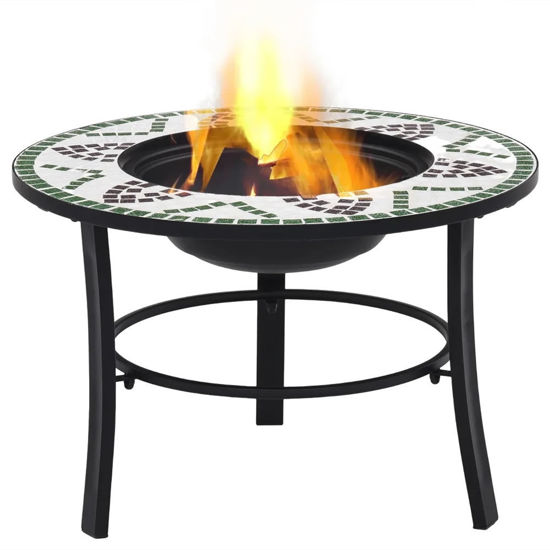 Picture of Outdoor 26" Ceramic Fire Pit Table - BW