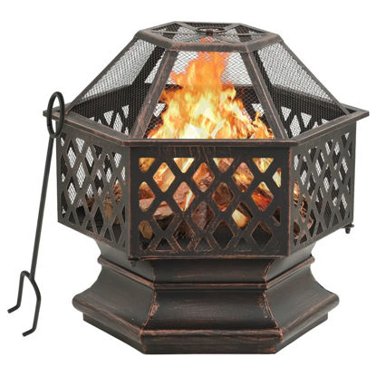 Picture of Outdoor 24" Steel Fire Pit with Poker