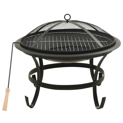 Picture of Outdoor 22" Steel Fire Pit and BBQ