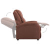 Picture of Living Room Electric Fabric Recliner Chair - Brown