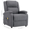 Picture of Living Room Fabric Electric Recliner Massage Chair - D Gray