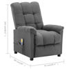 Picture of Living Room Fabric Electric Recliner Massage Chair - L Gray