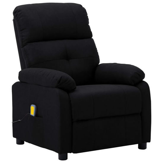 Picture of Fabric Massage Recliner Chair - Black