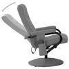 Picture of Fabric Massage Recliner Chair with Footrest - L Gray