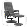Picture of Fabric Massage Recliner Chair with Footrest - L Gray