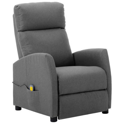 Picture of Living Room Fabric Recliner Massage Chair - L Gray