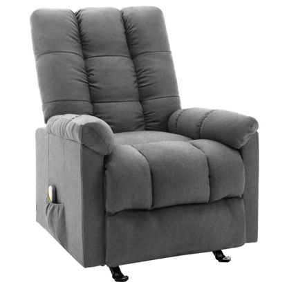 Picture of Living Room Fabric Recliner Massage Chair - L Gray