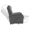 Picture of Living Room Recliner Fabric Massage Chair - L Gray