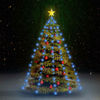 Picture of Outdoor Christmas Tree Net with LED Lights 83" - Blue