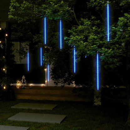 Picture of Outdoor Indoor Christmas LED Lights 20" -  8 pc Blue