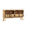 Picture of Wooden Sideboard Storage 63" SRM - Brown