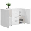 Picture of Wooden Storage Cabinet with Drawers 47" EW - White