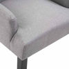 Picture of Fabric Dining Chair with Armrests - 1 pc L Gray