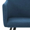 Picture of Dining Fabric Chairs with Armrest - 2 pc Blue