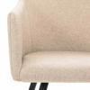 Picture of Dining Fabric Chairs with Armrest - 2 pc Cream