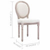 Picture of Dining Fabric Chairs  - 2 pc Cream