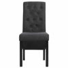 Picture of Fabric Dining Chairs - 2 pc Dark Gray