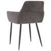 Picture of Dining Armchair Velvet Chairs - 2 pc Dark Gray