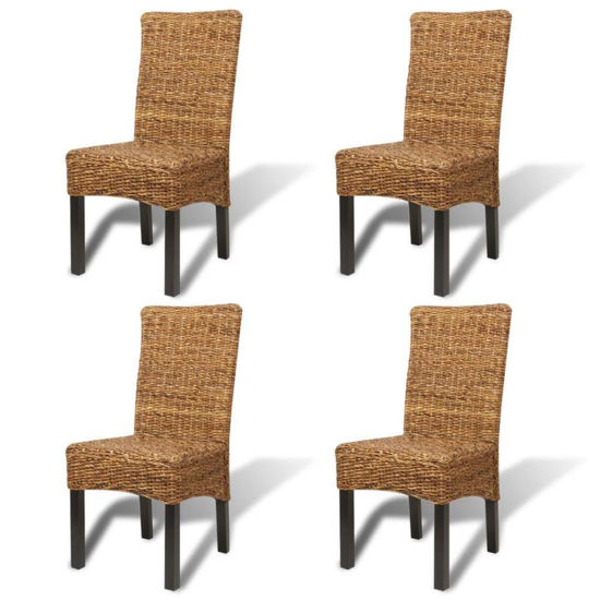 Picture of Dining Rattan Wooden Chairs SMW - 4 pc