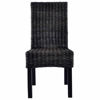 Picture of Dining Rattan Wooden Chairs MW - 4 pc Black