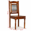 Picture of Wooden Dining Chairs - 4 pc Brown