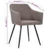 Picture of Fabric Dining Chairs - 4 pc T