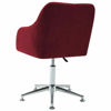 Picture of Dining Fabric Chair with Armrest - 1 pc W Red