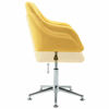 Picture of Dining Fabric Chair with Armrest - 1 pc Yellow