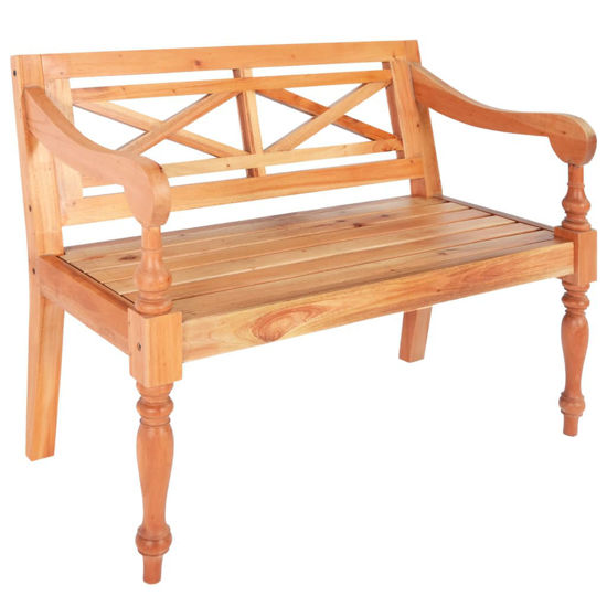 Picture of Mahogany Wood Bench - Brown