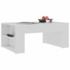 Picture of Living Room Coffee Table 39" with Shelves - White